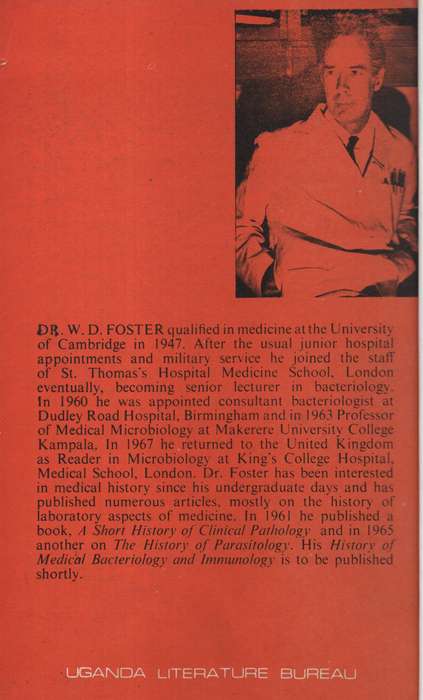 EARLY HIST OF SCIENTIFIC MEDICINE UGANDA - FOSTER,WD