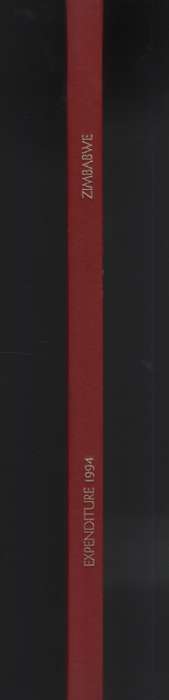 Estimates of Expenditure for the Year ending June 30, 1994. Zimbabwe - Anon