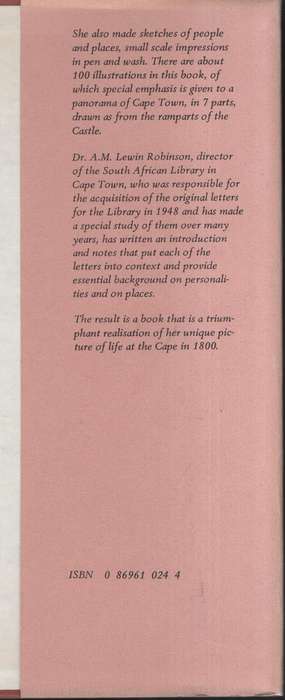 The Letters of Lady Anne Barnard to Henry Dundas, from the Cape and  - Barnard, Anne; Robinson, A.