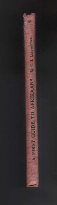 FIRST GUIDE TO AFRIKAANS - LANGENHOVEN,CJ