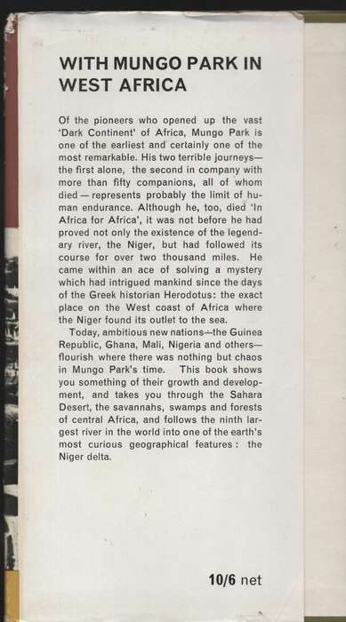 With Mungo Park in West Africa - Williams, Harry; Toothill, H