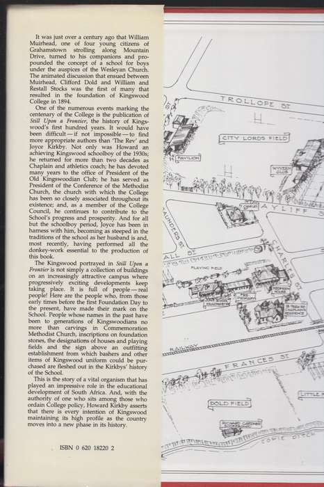Still Upon a Frontier. A History of Kingswood College 1892-1993 - Kirkby, Howard; Kirkby, Joyc
