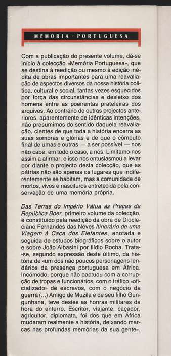 Das Terras do ImpÃ©rio VÃ¡tua Ã s PraÃ§as da RepÃºblica Boer - Das Neves, D. Fernandes;...