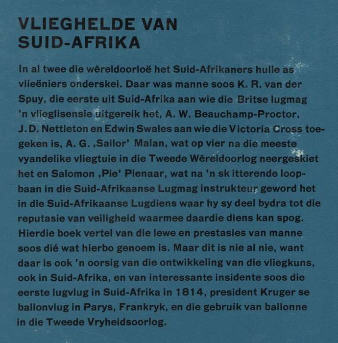 Vlieghelde van Suid-Afrika - Blake, Arthur
