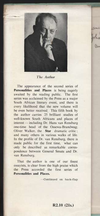 PERSONALITIES & PLACES SECOND SERIES - SACHS,B