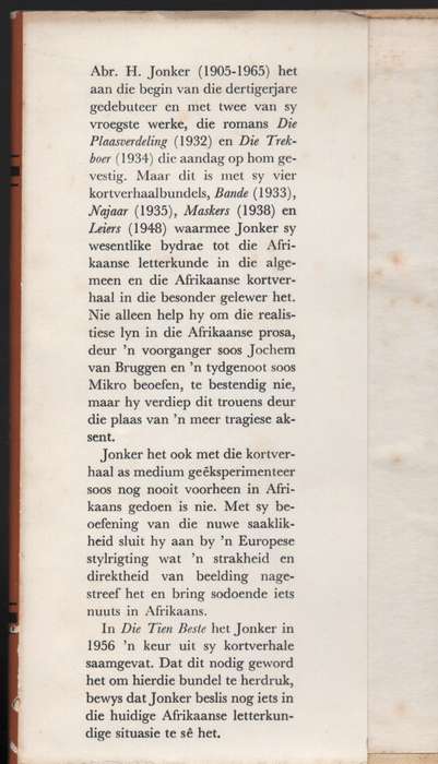 Die Tien Beste - Jonker, Abr. H.