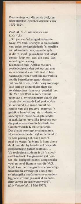 Die Nederduitse Gereformeerde Kerk 1934-1866. Deel 2 - Van der Walt, P. B.