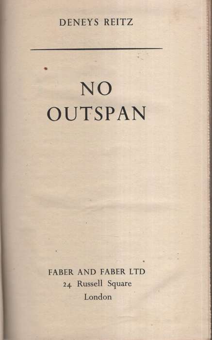 No Outspan - Reitz, Deneys