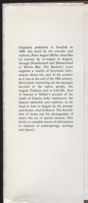 Journey Through Angola, Ovampoland and Damaraland 1895-1896 - MÃ¶ller, P.
