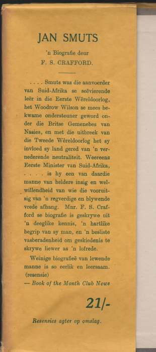 JAN SMUTS - CRAFFORD,FS