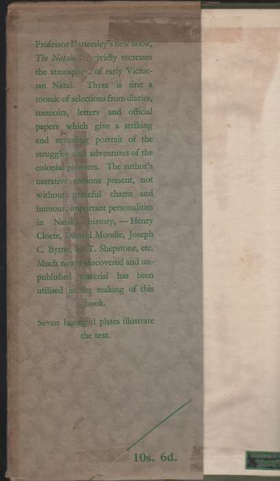 The Natalians: Further Annals of Natal - Hattersley, Alan F.