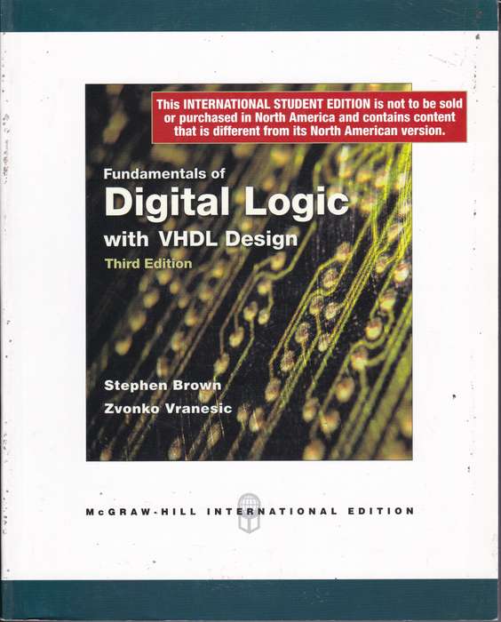 FUNDAMENTALS OF DIGITAL LOGIC WITH VHDL SECONDHAND - BROWN