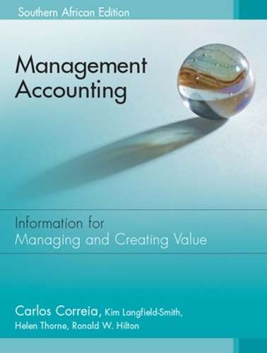 Management Accounting: South African Edition - Carlos Correia