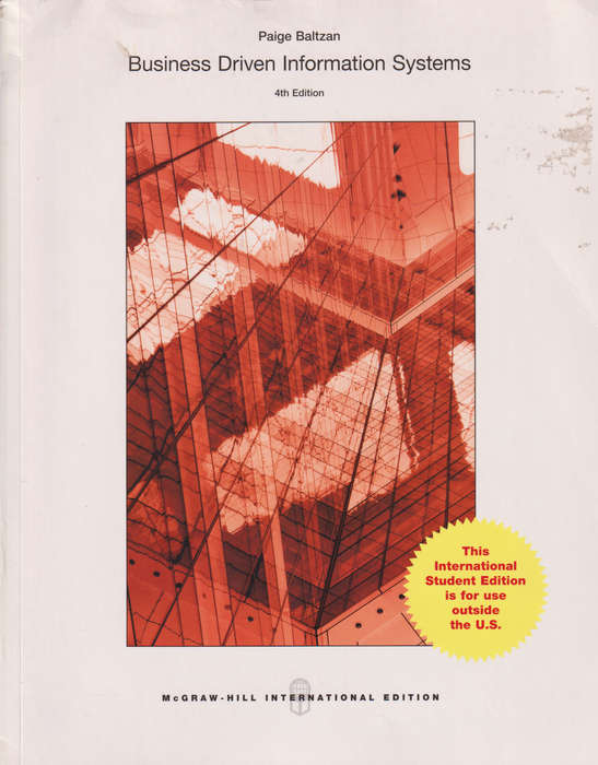 BUSINESS DRIVEN INFO SYSTEMS 4E 2H SECONDHAND - BALTZAN