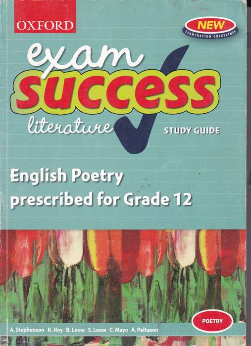 EXAM SUCCESS POETRY GR 12 SECONDHAND - EXAMSUC