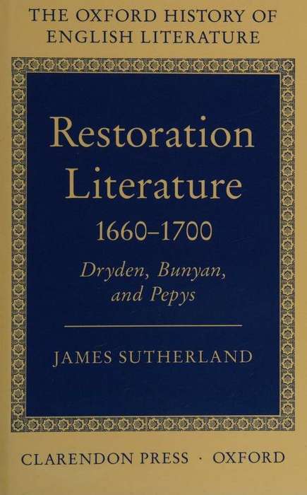 RESTORATION LIT 1660 1700 SECONDHAND - SUTHERLAND,J
