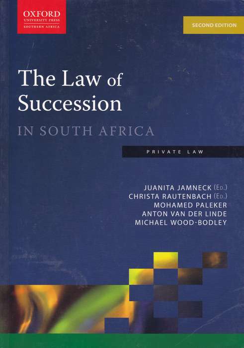 LAW OF SUCCESSION IN SOUTH AFRICA SECONDHAND - JAMNECK