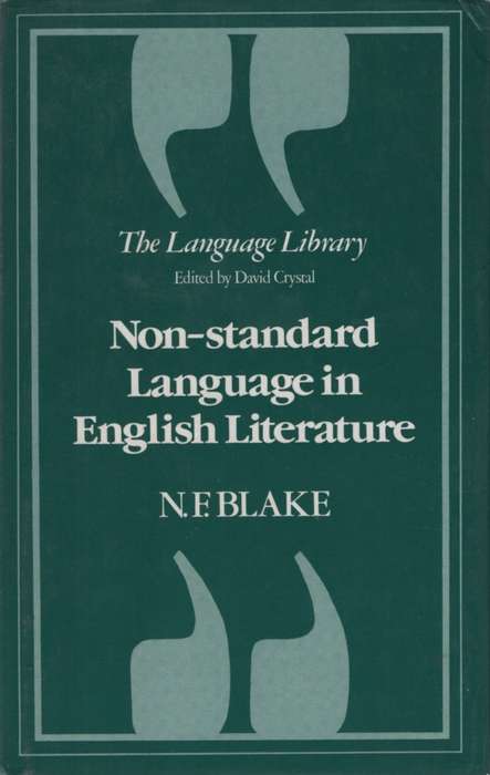 NON STANDARD LANGUAGE ENG LIT HC DJ 2H SECONDHAND - BLAKE,N
