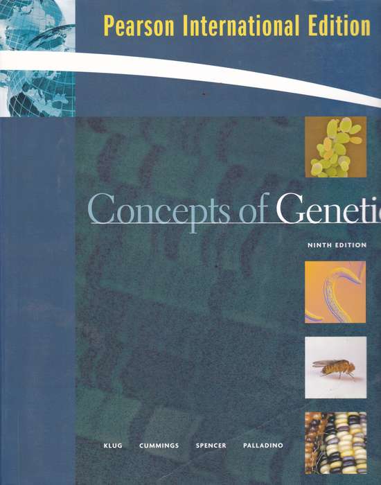 CONCEPTS OF GENETICS SECONDHAND - KLUG,W