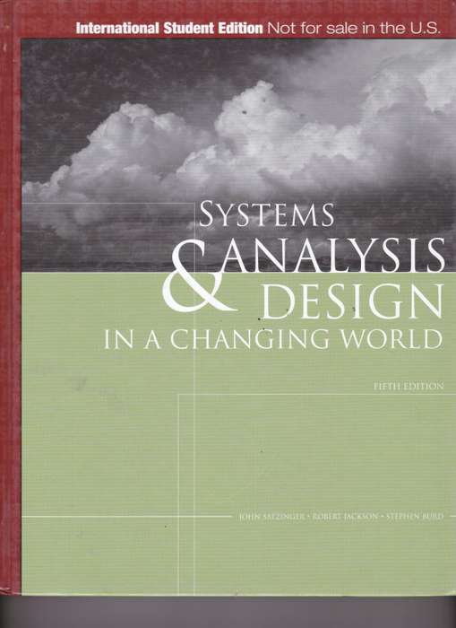 SYSTEMS ANALYSIS & DESIGN SECONDHAND - SATZINGER,J