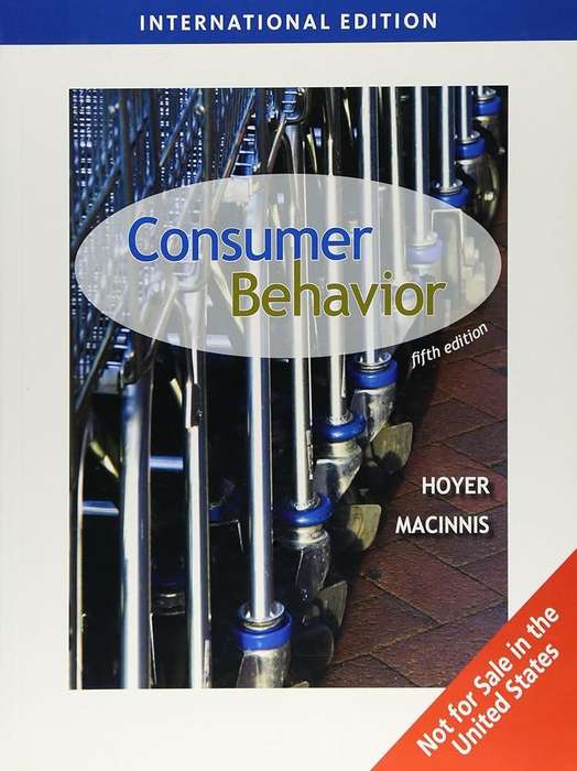 Consumer Behavior International Edition - Wayne Hoyer - 9780324834277