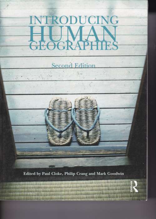 INTRO HUMAN GEOGRAPHIES SECONDHAND - CLOKE,P