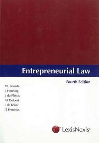 Entrepreneurial law - BENADE,M
