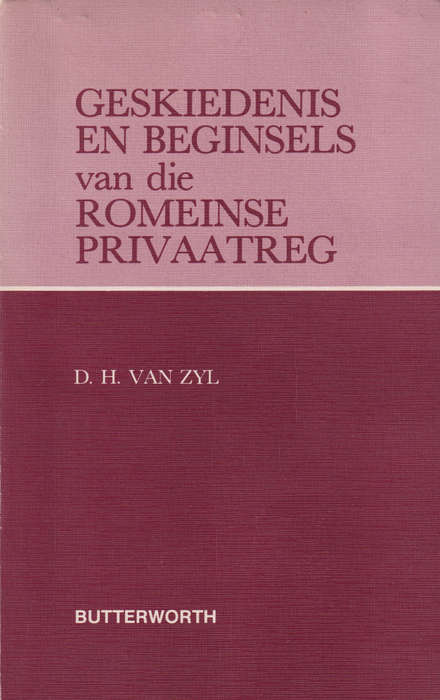 GESKIEDENIS & BEGINSELS VAN ROMEINS SECONDHAND - VANZYL