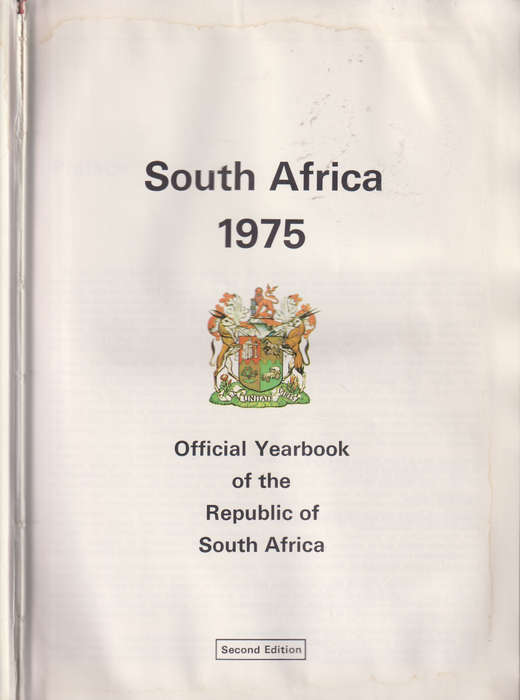 SOUTH AFRICA 1975 - SAINSTITUTE
