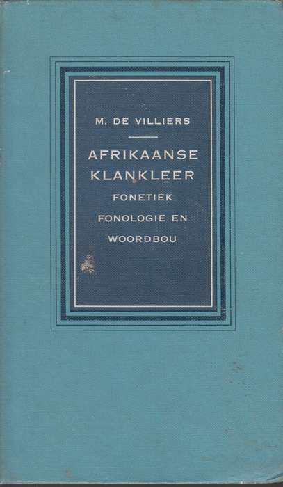Afrikaanse Klankleer SECONDHAND - Meyer De Villiers