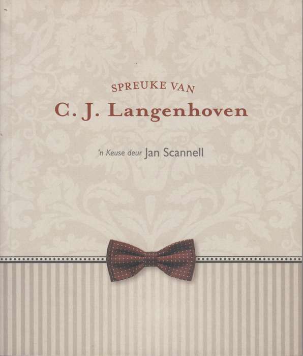 SPREUKE VAN LANGENHOVEN SECONDHAND - LANGENHOVEN,C