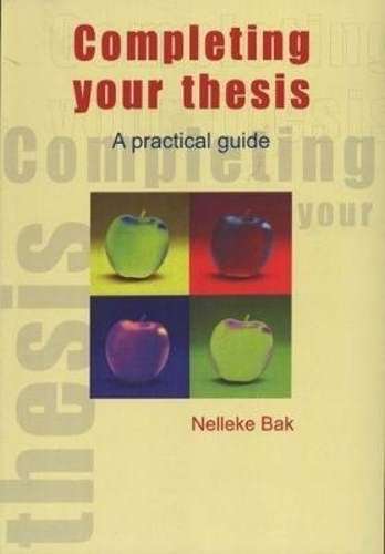 Completing your thesis - BAK,N