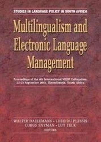 Multilingualism and electronic language management - NOAUTHOR