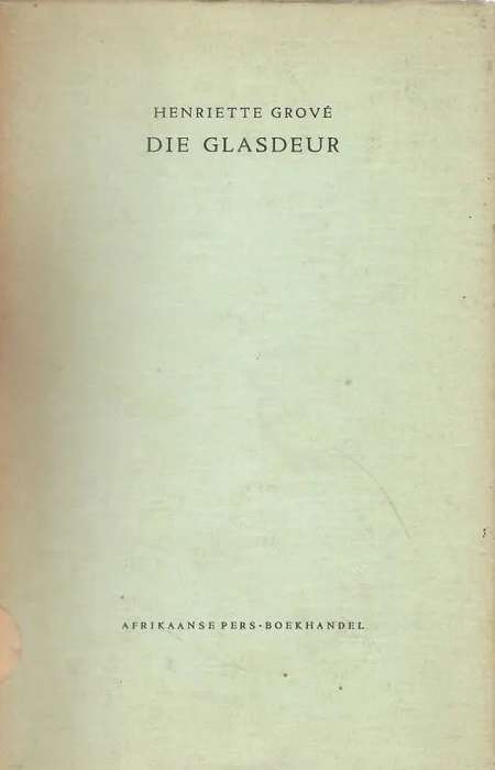 GLASDEUR - GROVE,H - 9780628033475