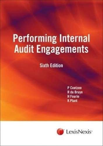 Performing internal audit engagements - COETZEE