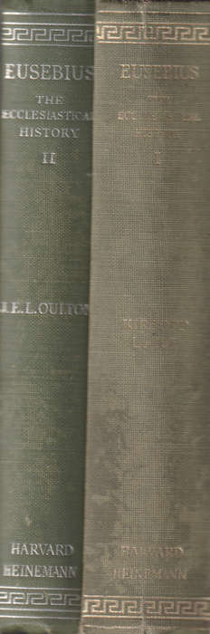Eusebius the ecclesiastical history volume 1 &amp; 2 SECONDHAND - Kirsopp Lake
