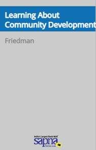 LEARNING ABOUT COMMUNITY DEVELOPMENT - FRIEDMAN