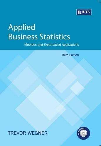 Applied Business Statistics - T. Wegner
