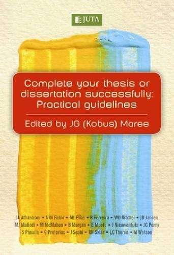 Complete your thesis or dissertation successfully - MAREE,J