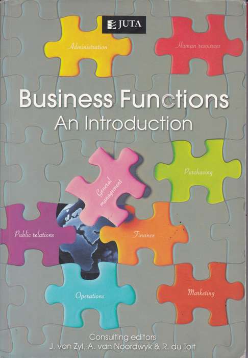 BUSINESS FUNCTIONS AN INTRO ZOOP SECONDHAND - VANZYL,J