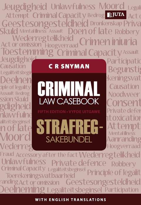 ERFREGVONNISBUNDEL CRIMINAL LAW CB 2H SECONDHAND - SNYMAN,CR