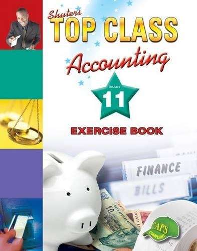 Accounting : Gr 11: Exercise book - ACC-GR11