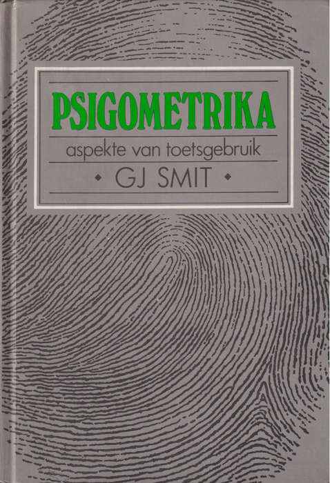 PSIGOMETRIKA ASPEKTE VAN TOETS SECONDHAND - SMIT,G