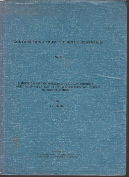 Contributions from the Bolus herbarium - P.Goldblatt