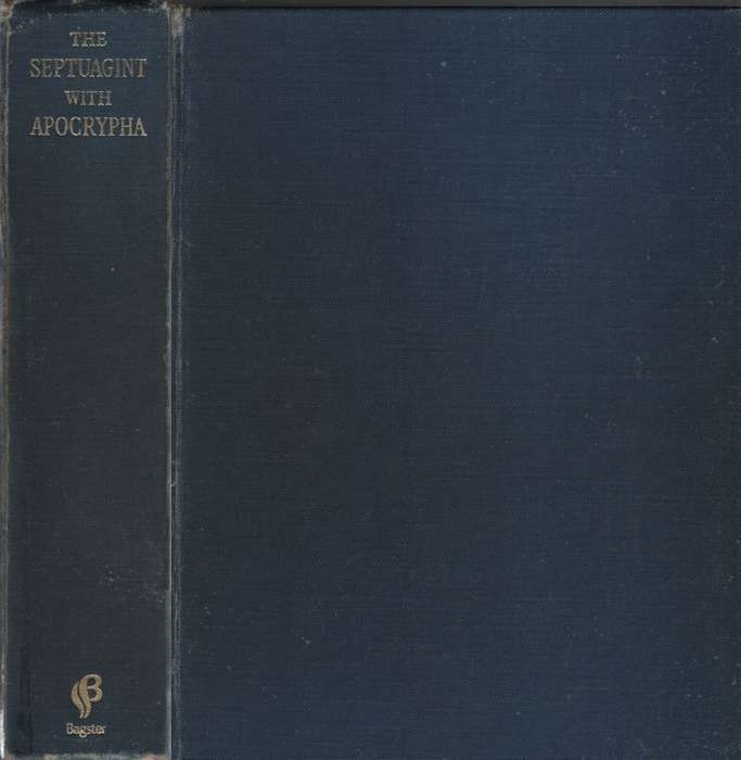 Septuagint with Apocrypha. Second-hand SECONDHAND - Anon