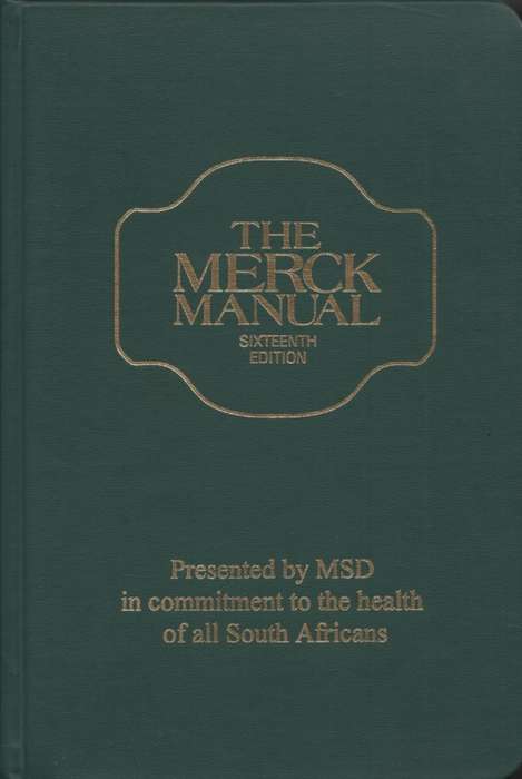 MERCK MANUAL 16TH ED HC NO DJ 2H SECONDHAND - DEKORTE,D-MERCK