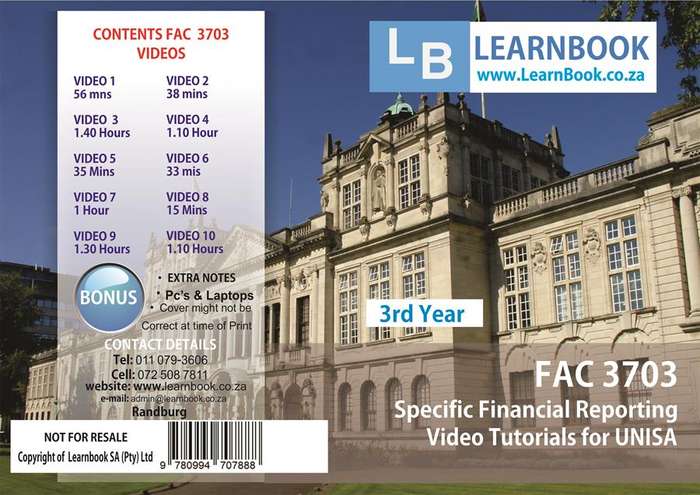 FAC 3703 DVD - LEARNBOOK