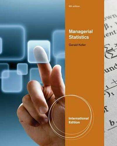Managerial Statistics - Gerald Keller - 9781111534639