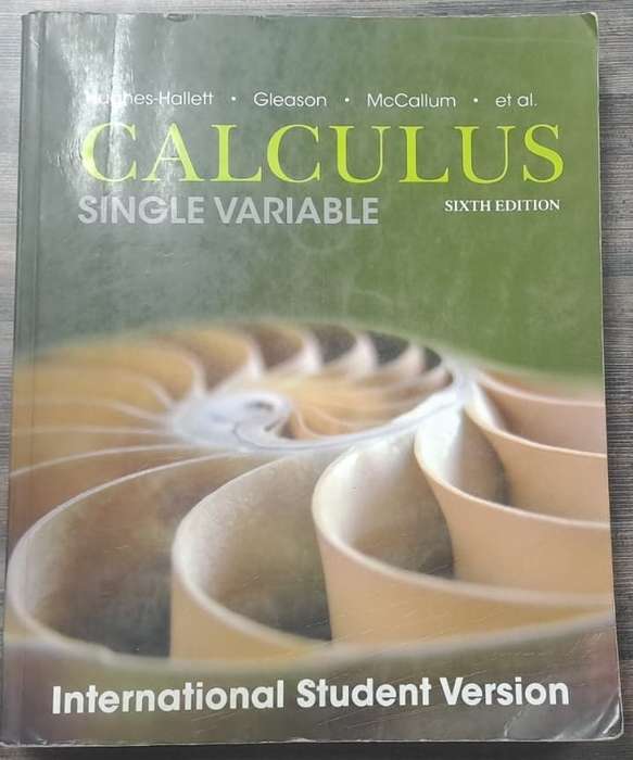 CALCULUS SINGLE VARIABLE SECONDHAND - HUGHES-HALLET,D