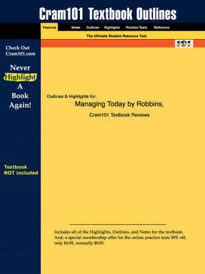 Studyguide for Managing Today by Robbins ISBN 9780130116727 - 2nd Edition Robbins